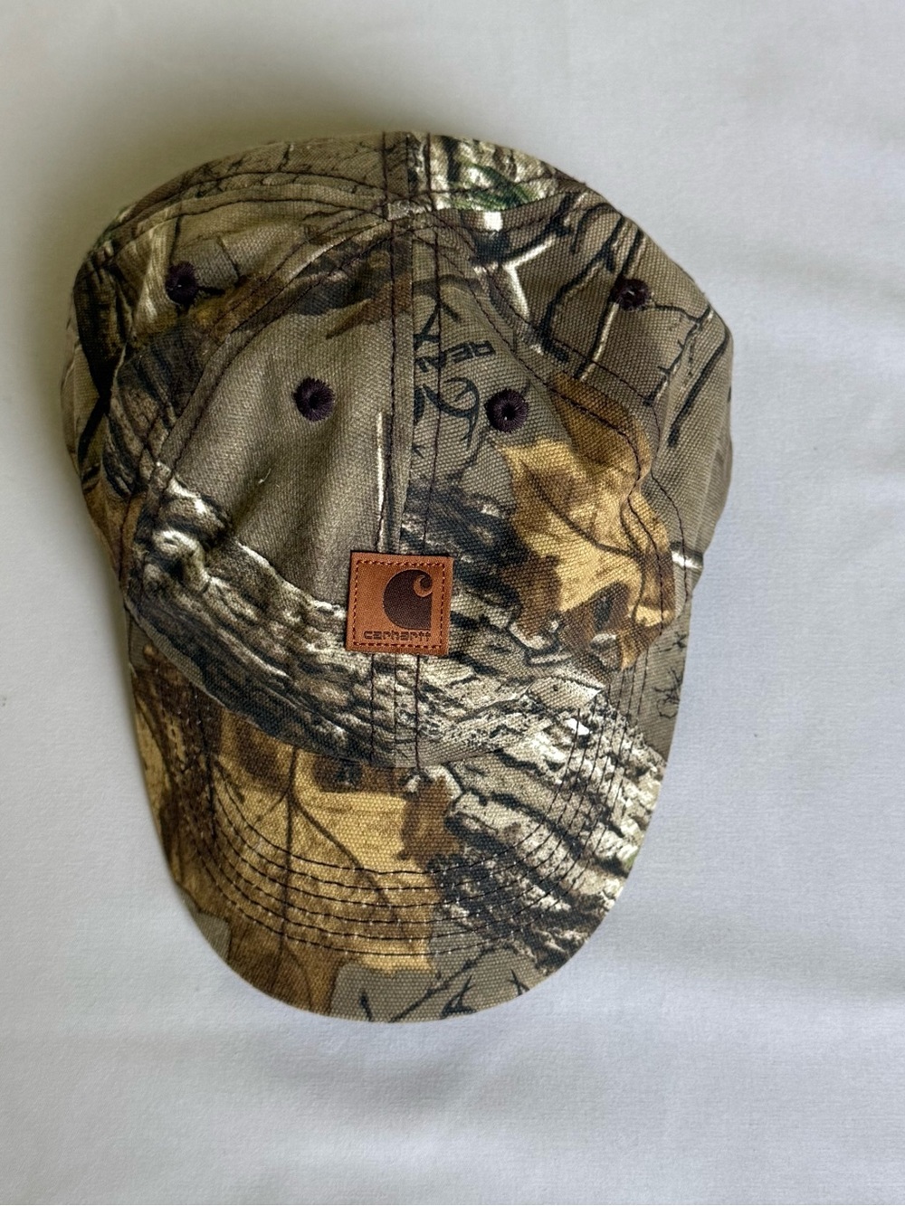 Infant Carhartt Realtree-Style Camo Cap with Leather Logo Patch